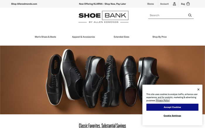 Shoebank screenshot