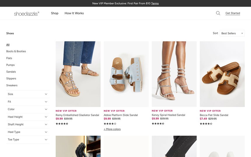 ShoeDazzle on Shomp