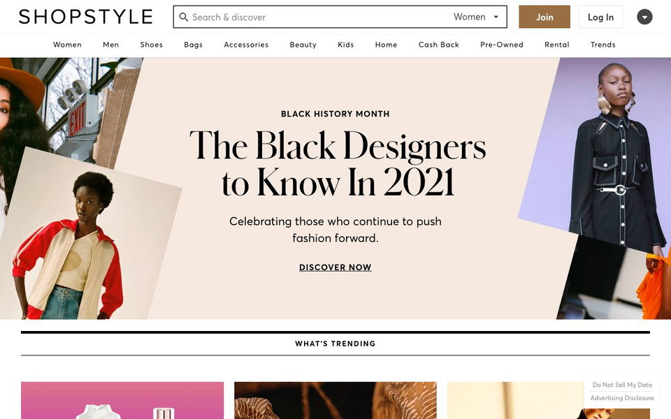 ShopStyle website