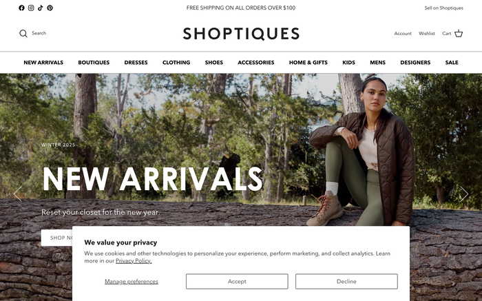 Shoptiques screenshot