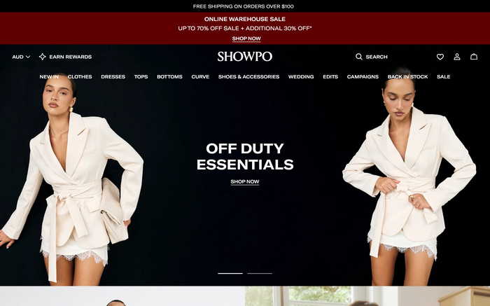Showpo screenshot