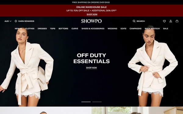 Showpo screenshot