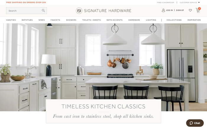 Signature Hardware screenshot