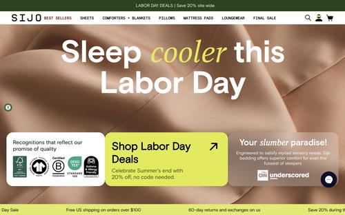 Sijo Home website screenshot