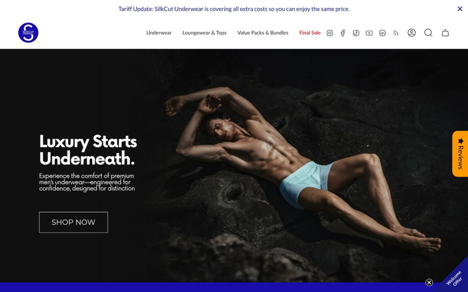 Silk Cut Underwear website