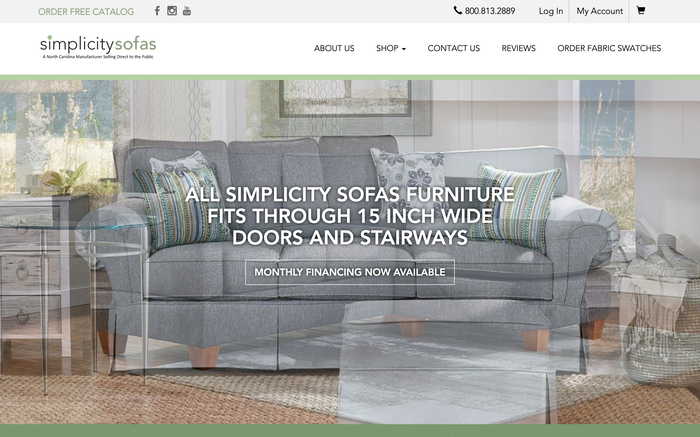 Simplicity Sofas screenshot
