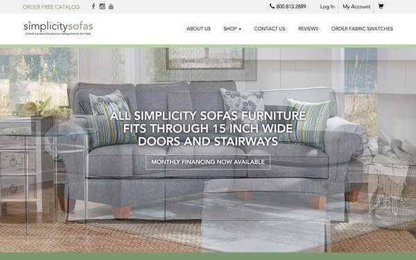 Simplicity Sofas screenshot