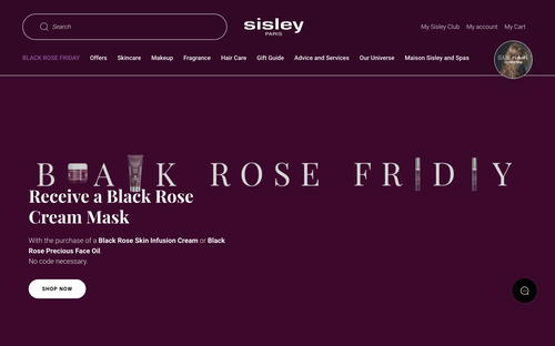 Sisley Paris website screenshot