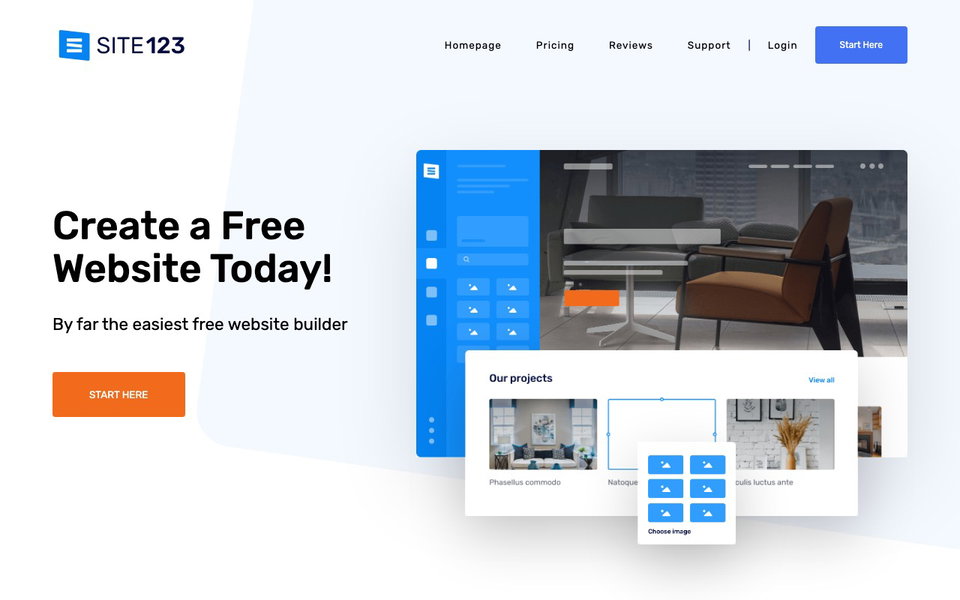 SITE123 website
