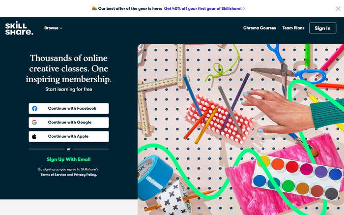 Skillshare screenshot