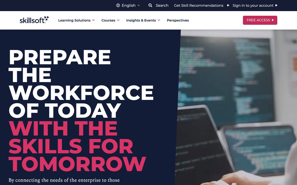 Skillsoft website