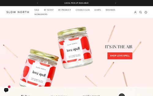 Slow North website screenshot