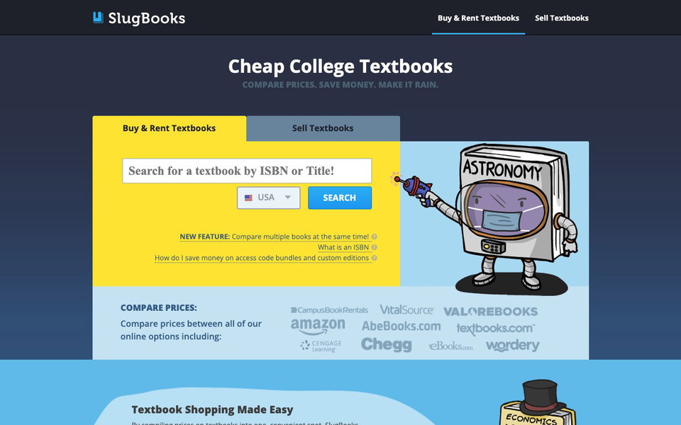 SlugBooks website