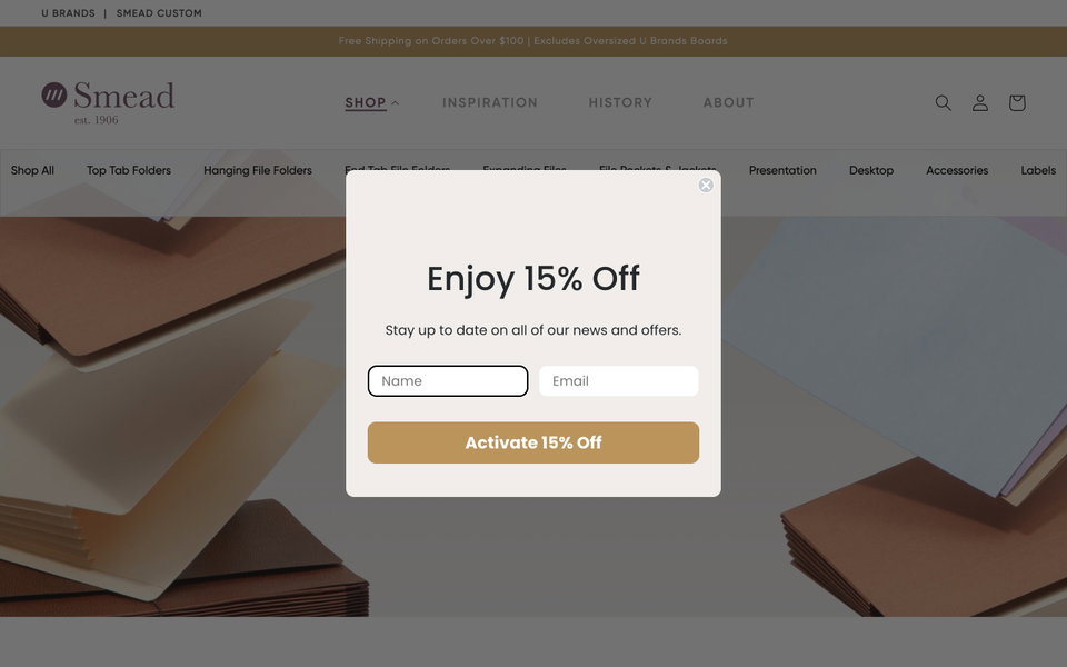Smead Manufacturing Company website
