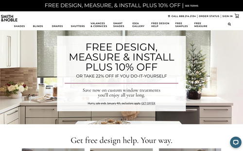 Smith & Noble website screenshot