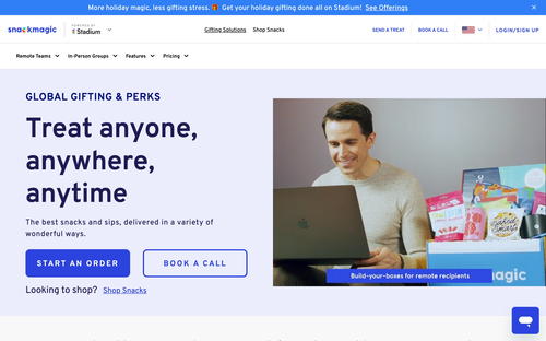SnackMagic website screenshot