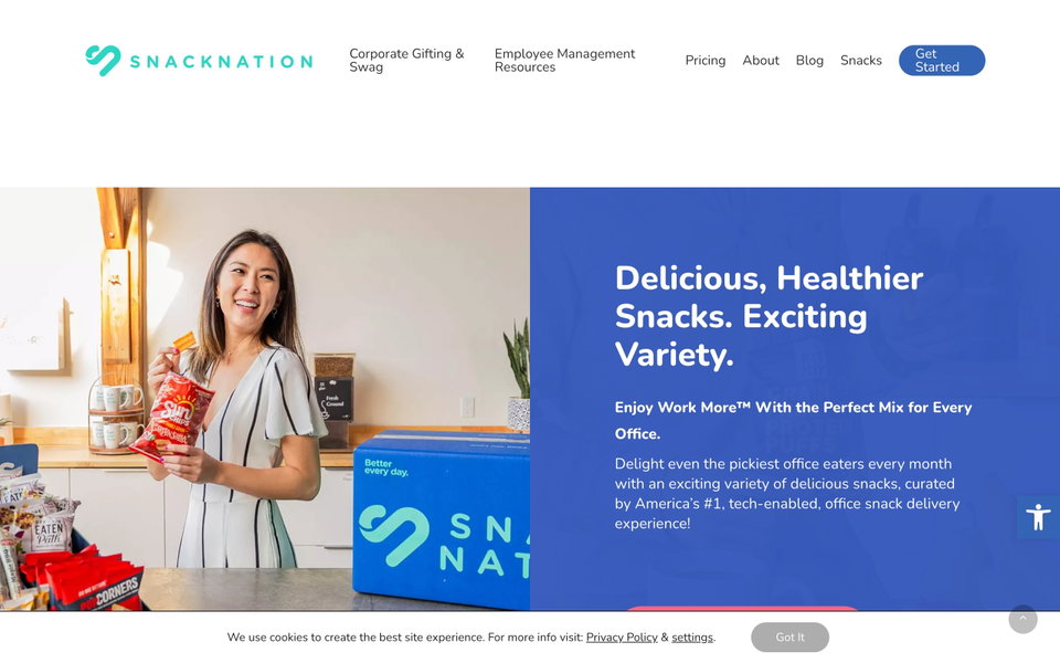 SnackNation website