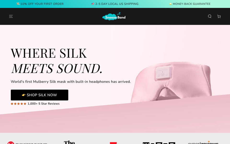 SnoozeBand website