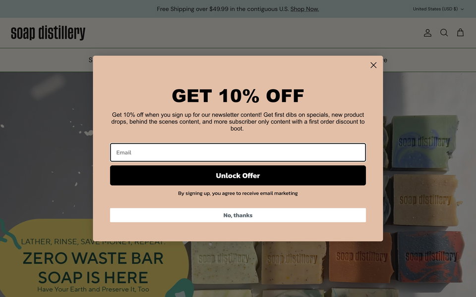 Soap Distillery website