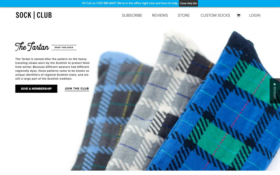 Sock Club website