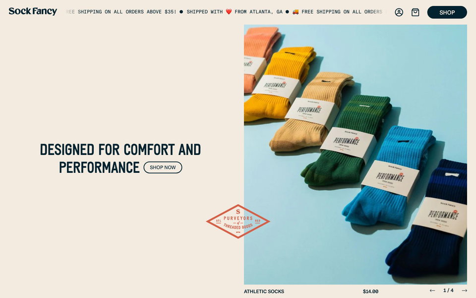 Sock Fancy website