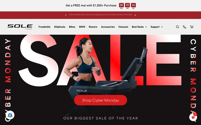 Sole Treadmills screenshot