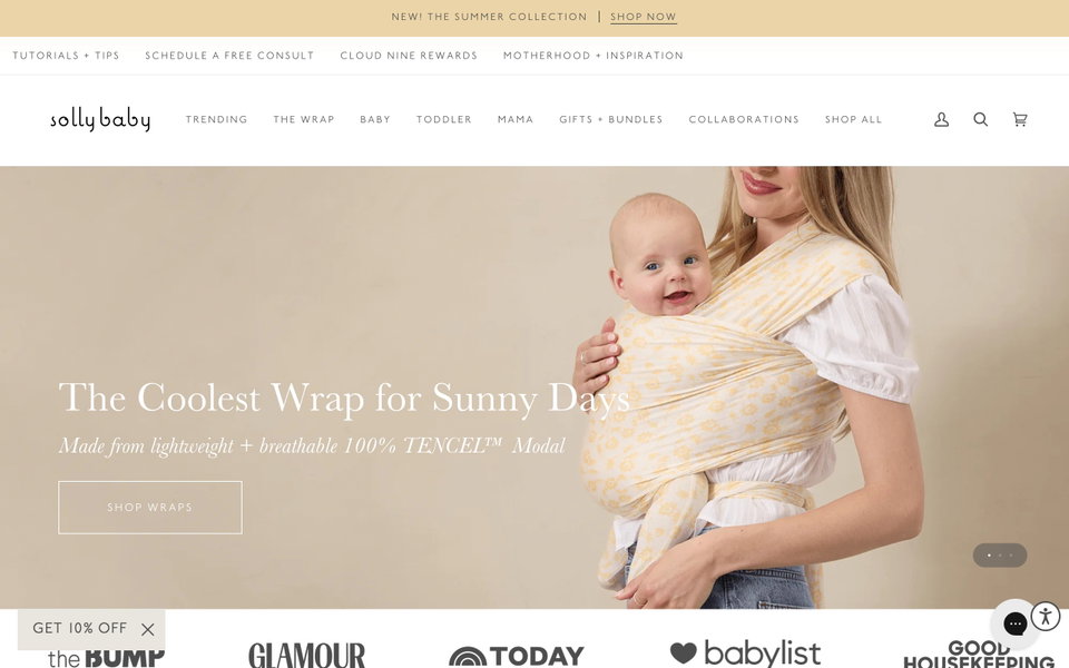 Solly Baby website