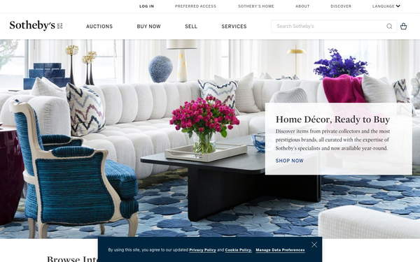 Sotheby's Home screenshot