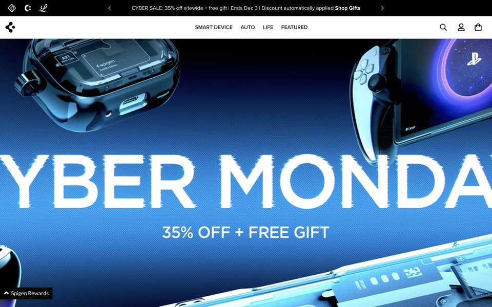 Spigen website