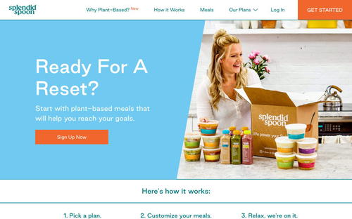 Splendid Spoon website screenshot