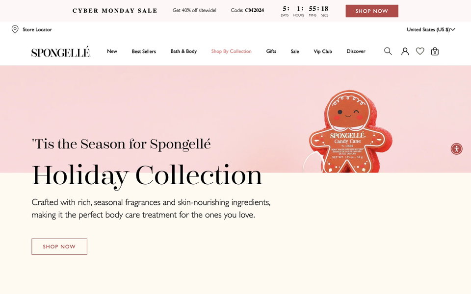 Spongellé website