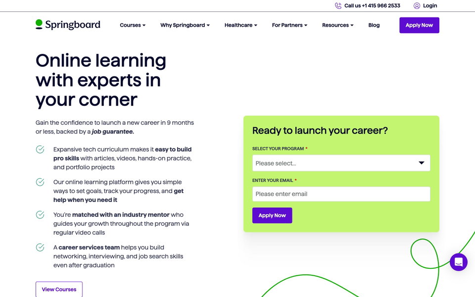 Springboard website