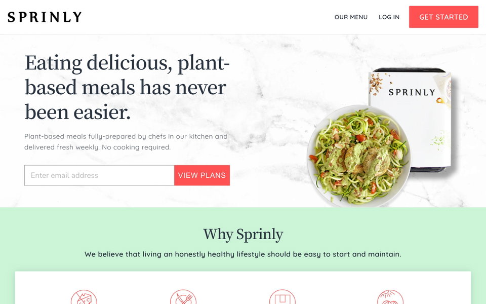 Sprinly website