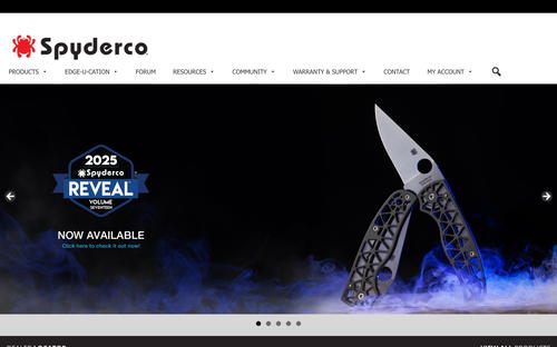 Spyderco website screenshot