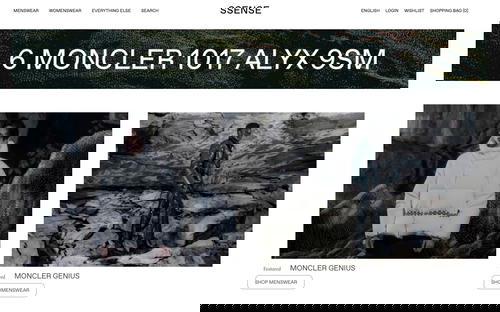 SSENSE website screenshot