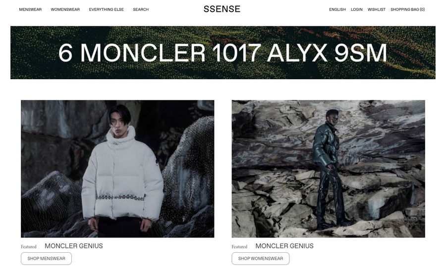 SSENSE on Shomp