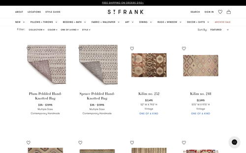 St. Frank website screenshot