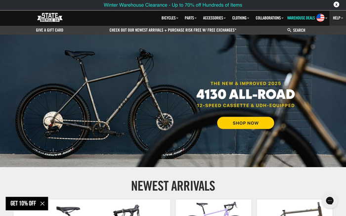 State Bicycle Co. screenshot