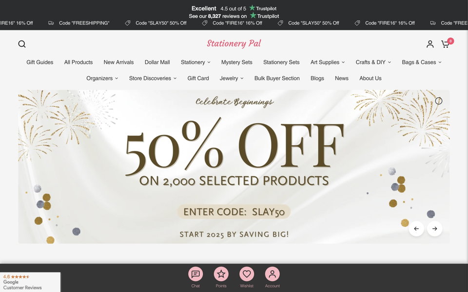 Stationery Pal website