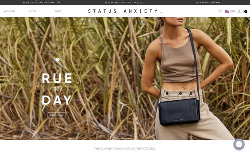 Status Anxiety website