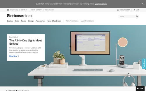 Steelcase website screenshot