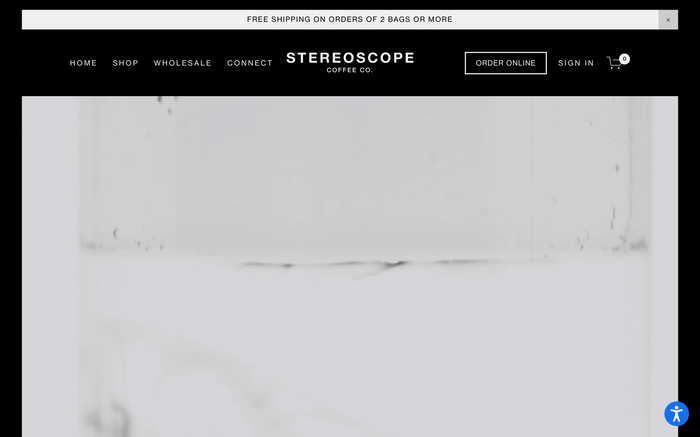 Stereoscopecoffee.com screenshot