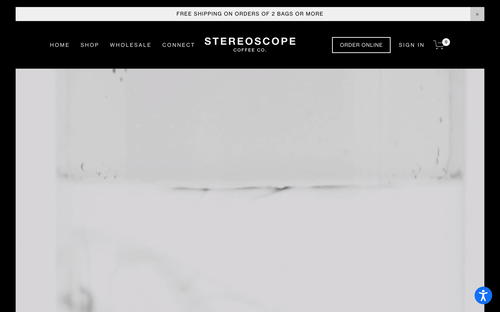 Stereoscopecoffee.com website screenshot