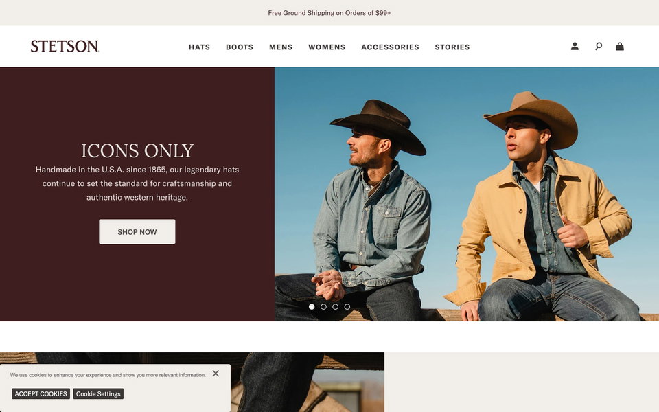 Stetson website