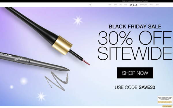 Stila Cosmetics screenshot