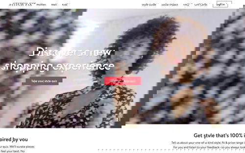 Stitch Fix website screenshot