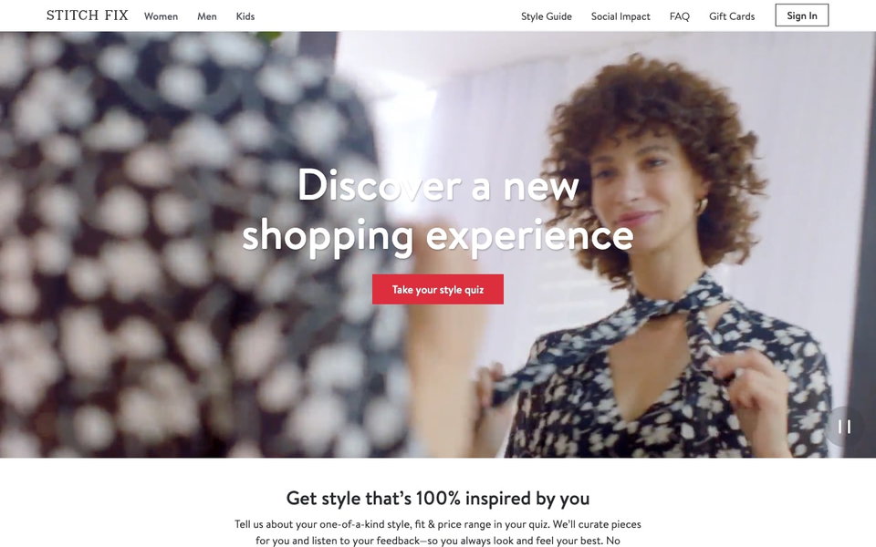 Stitch Fix website
