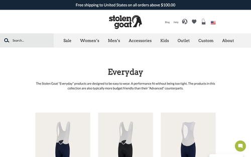 Stolen Goat website screenshot