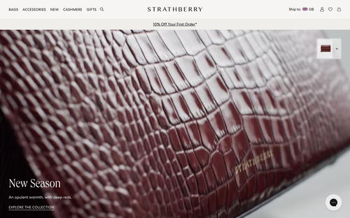 Strathberry website