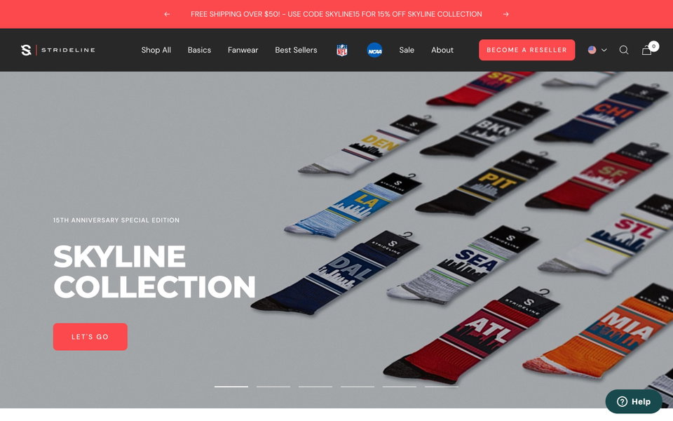 Strideline website